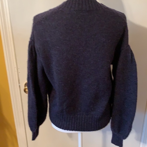 AG Amari Wool Mohair Blend Navy Cardigan Sweater XS - Picture 9 of 15